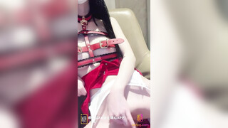 高能萝莉 长开了爆乳身材尤物女神 安安老师 COS小红帽意淫狼人肏穴 幻龙阳具凹凸沟壑刮插蜜穴敏感失禁